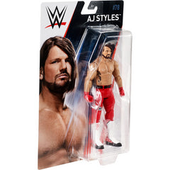 WWE Basic Series 78 Mattel Wrestling Action Figure - AJ Style Red Attire Costume