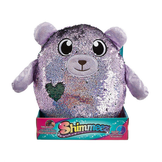 Shimmeez Beji The Bear Sparkling Sequin Changing Soft Toy - Maqio