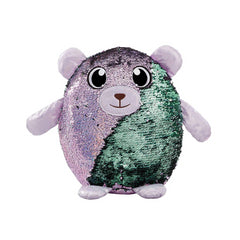 Shimmeez Beji The Bear Sparkling Sequin Changing Soft Toy - Maqio