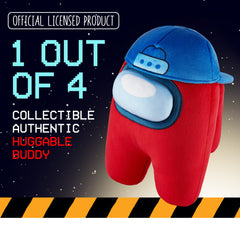 Among Us Series 2 Huggable Plush Crewmate Figure 30cm - Red Blue Hat