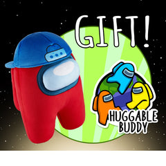 Among Us Series 2 Huggable Plush Crewmate Figure 30cm - Red Blue Hat