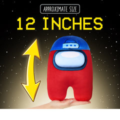 Among Us Series 2 Huggable Plush Crewmate Figure 30cm - Red Blue Hat