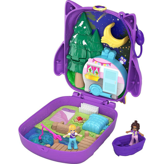 Polly Pocket Pocket World Owlnight Campsite Doll Play Playset