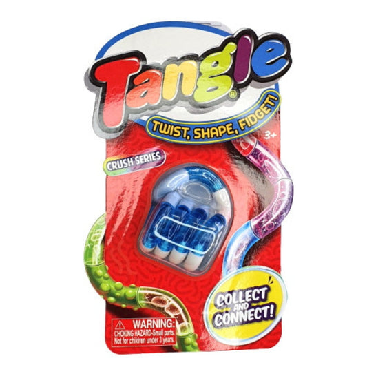 Tangle Zuru Fidget Sensory Toy Crush Series - White & Blue
