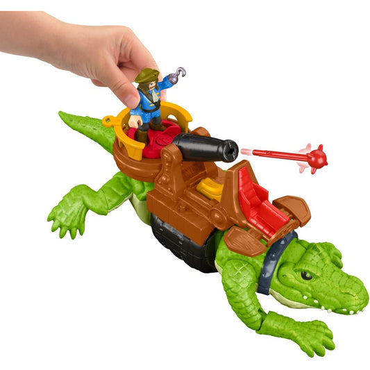 Imaginext Walking Croc & Pirate Hook Figuer and Playset