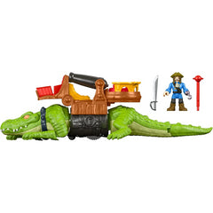 Imaginext Walking Croc & Pirate Hook Figuer and Playset