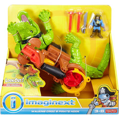 Imaginext Walking Croc & Pirate Hook Figuer and Playset