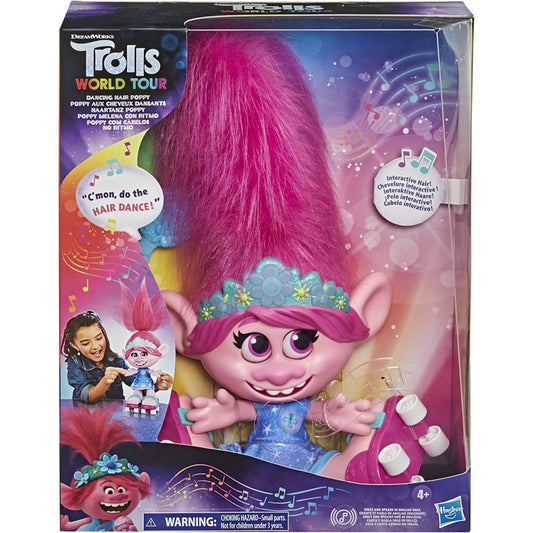 DreamWorks Trolls World Tour Dancing Hair Poppy Interactive Doll