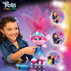 DreamWorks Trolls World Tour Dancing Hair Poppy Interactive Doll