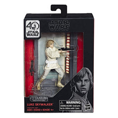 Star Wars The Black Series Titanium Series Luke Skywalker Toy Figure - Maqio
