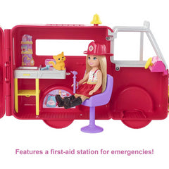 Barbie Chelsea Fire Truck Playset & Chelsea Doll