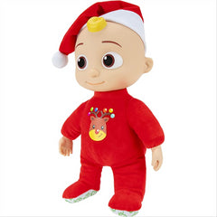 Cocomelon Musical Deck The Halls JJ Doll With Santa Hat