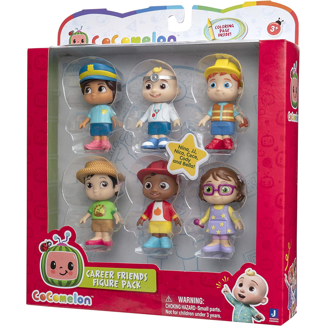 Cocomelon 6 Pack Play Figures Career Friends Figures – Maqio