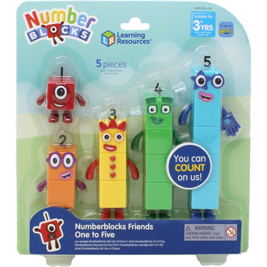 Learning Resources Number Blocks Friends one to Five 5pcs