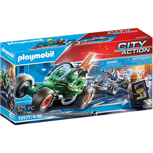 Playmobil City Action Police Go-Kart Escape 70577 Playset