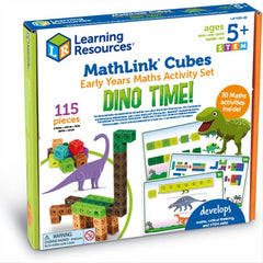 Learning Resources MathLink Cubes Early Maths Activity Set Dino Time