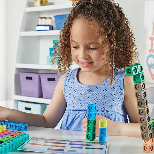 Learning Resources MathLink Cubes Early Maths Activity Set Dino Time