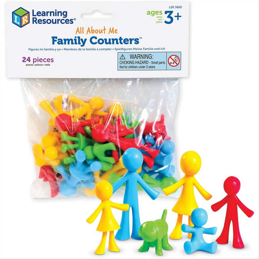 Learning Resources All About Me Family Counters Bag of 24 Figures
