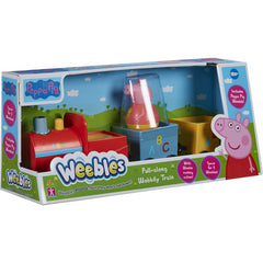 First Peppa Pig Toy Weebles Pull Along Wobbily Train