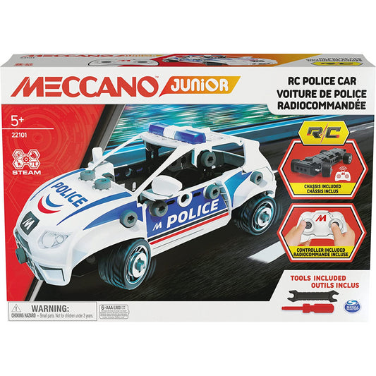 Meccano Junior RC Police Car with Working Boot and Real Tools