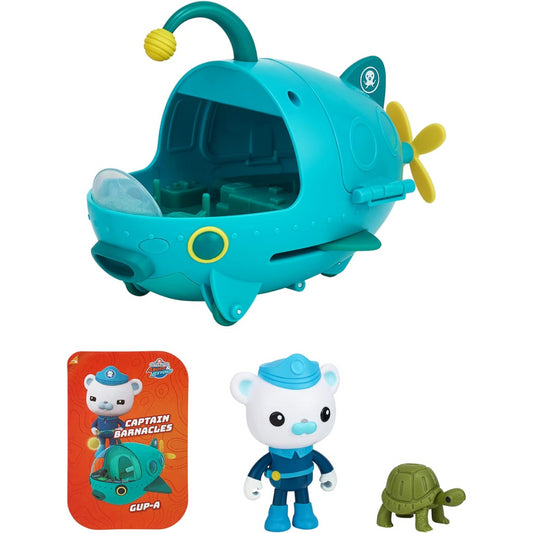 Octonauts Above & Beyond Deluxe Toy Vehicle & Figure - Gup-A Captain Barnacles