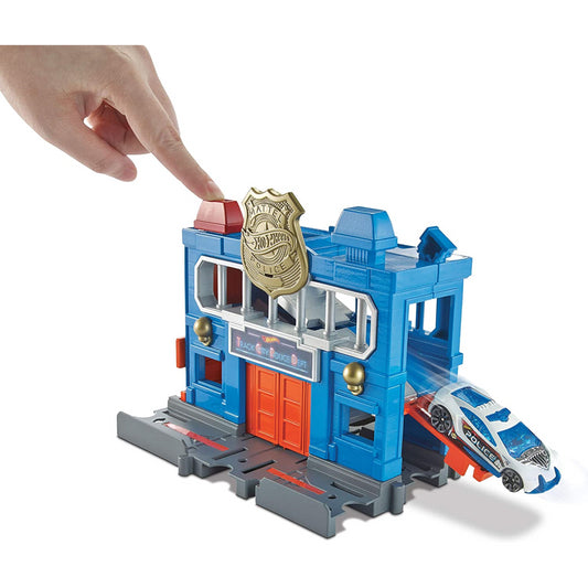 Hot Wheels City Downtown Police Station Breakout Playset