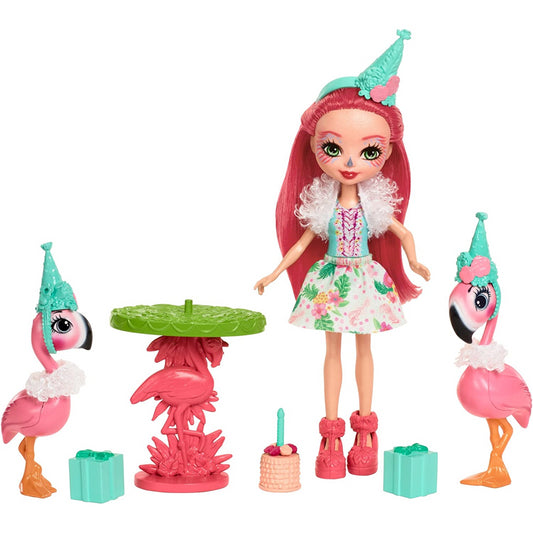 Enchantimals Flamingle Dolls with Flamingo Pets and Accessories
