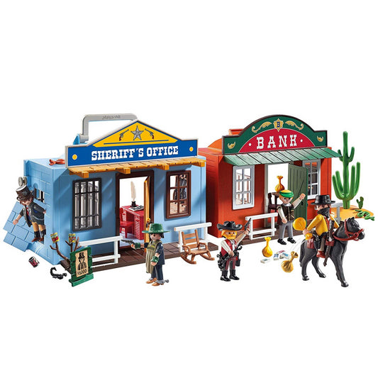 Playmobil 70012 Take Along Western City Toy - Maqio