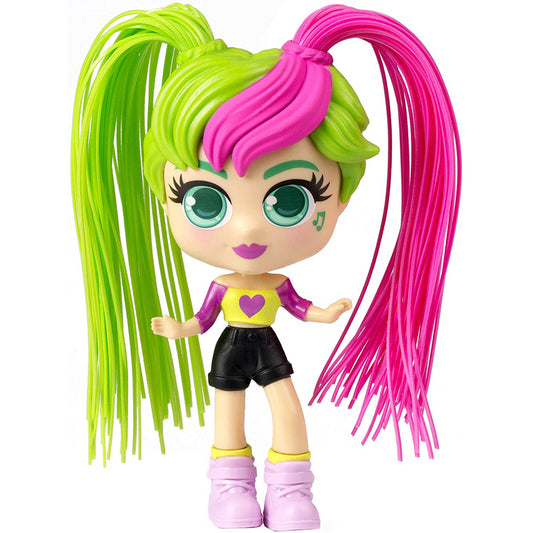 Curligirls Pop Teenage Play Doll Green & Red Magic Hair 14cm - Kelli