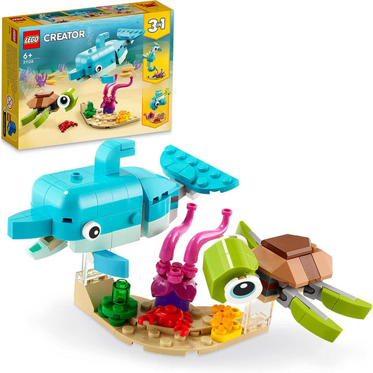 LEGO Creator 3in1 Dolphin Turtle to Seahorse Sea Animal Figure 31128