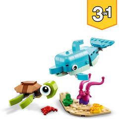 LEGO Creator 3in1 Dolphin Turtle to Seahorse Sea Animal Figure 31128