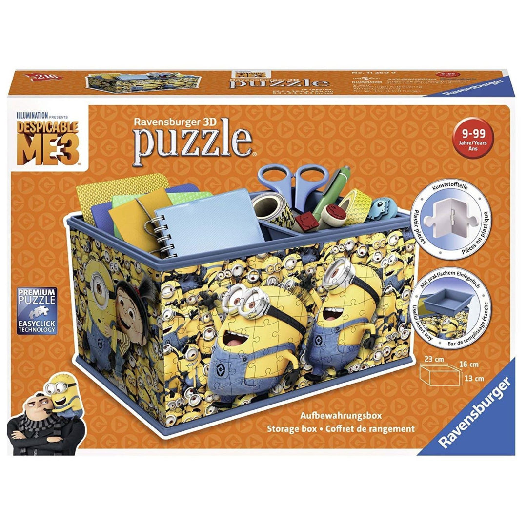 Ravensburger Despicable Me 3 Storage Box, 216pc 3D Jigsaw Puzzle - DM3 - Maqio