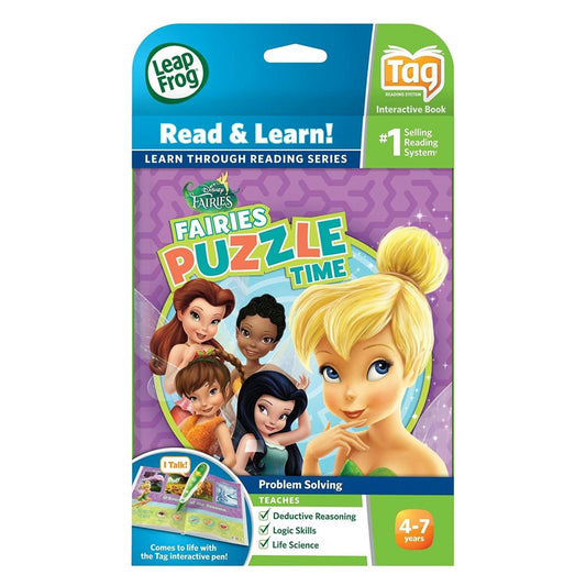 LeapFrog TAG Game Book - 20570 Disney Fairies Puzzle Time - Maqio