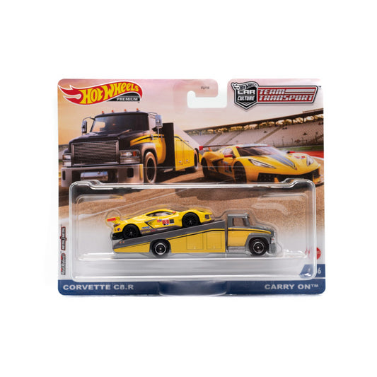 Hot Wheels Premium Team Transport Corvette C8.R