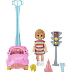 Barbie Skipper Babysitters Set with Small Toddler Doll & Toy Car Traffic Light