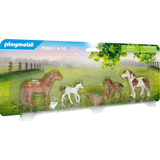 Playmobil 2 Ponys With 2 Foals 70682
