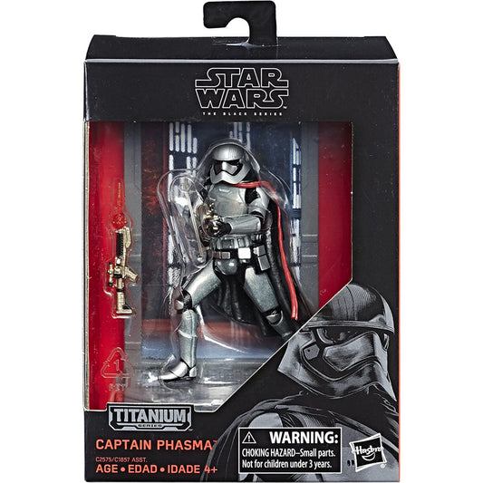 Star Wars The Black Series Titanium Series Captain Phasma Figure & Stand