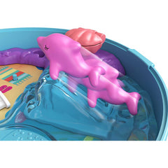 Polly Pocket World Dolphin Beach Compact with Mini Figure
