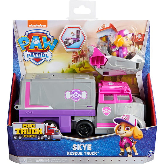 Paw Patrol Big Truck Pups Transforming Toy Truck with Action Figure - Skye