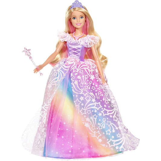 Barbie Dreamtopia Royal Ball Blonde Princess Doll & Glittery Rainbow Ball Gown