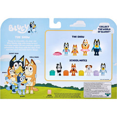 Bluey The Show 4 Pack 3in Bluey Bingo Chilli and Bandit  Action Figures