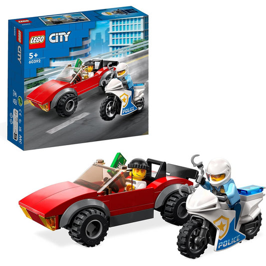 LEGO 60392 City Police Bike Car Chase Toy