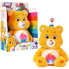 Care Bears 14" Singing Birthday Bear Toy With Lights Plush Teddy