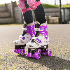 Osprey Quad Adjustable Roller Skates Purple Size - 11J-13J Small