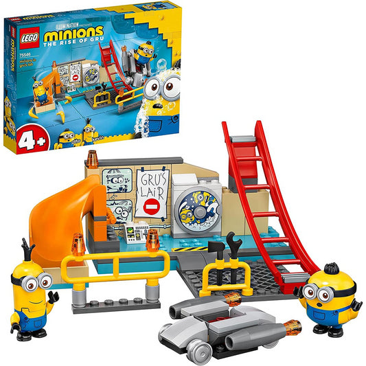 LEGO Minions 75546 in Grus Lab Building Toy with Otto and Kevin Minion Figures