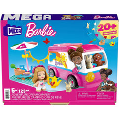 Mega Barbie Adventure Dream Camper Building set with 123 bricks & Pieces