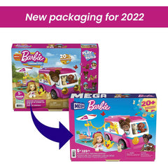 Mega Barbie Adventure Dream Camper Building set with 123 bricks & Pieces