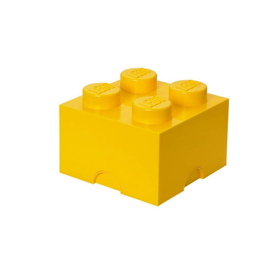 LEGO Brick 4 Knobs Yellow Stackable Storage Box 5.7 Litres - Maqio