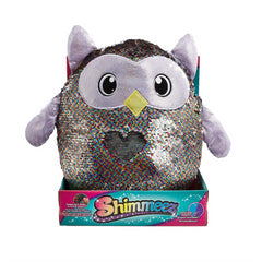 Shimmeez Leo The Owl Sparkling Sequin Changing Soft Toy - Maqio