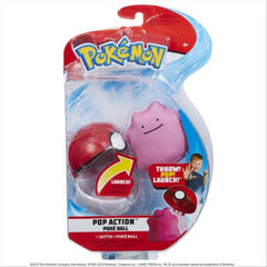 Pokemon Pop Action Poke Ball & Ditto Soft Toy - Maqio